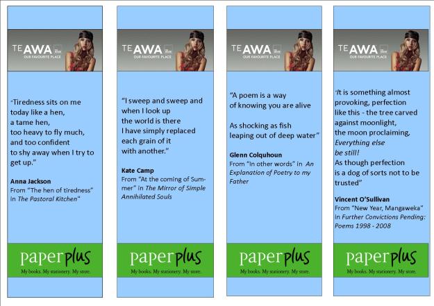 National poetry day bookmarks 2